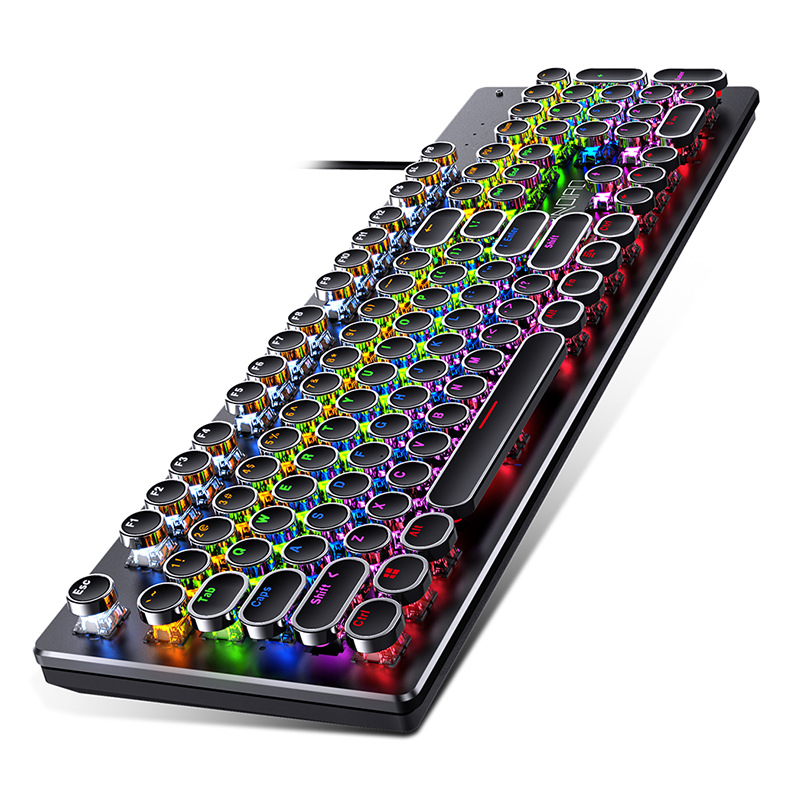 Retro Punk Mechanical Keyboard - Retro Gaming Kc review and price