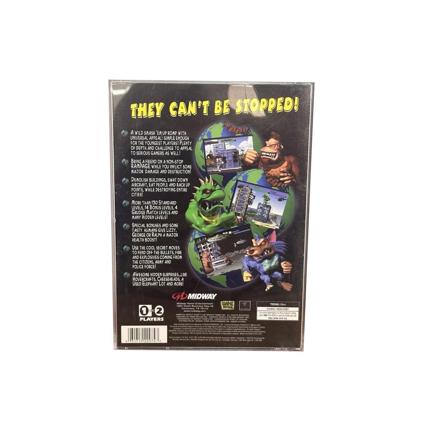 Saturn Copy Disc Game rampage  - Retro Gaming Setup review and price