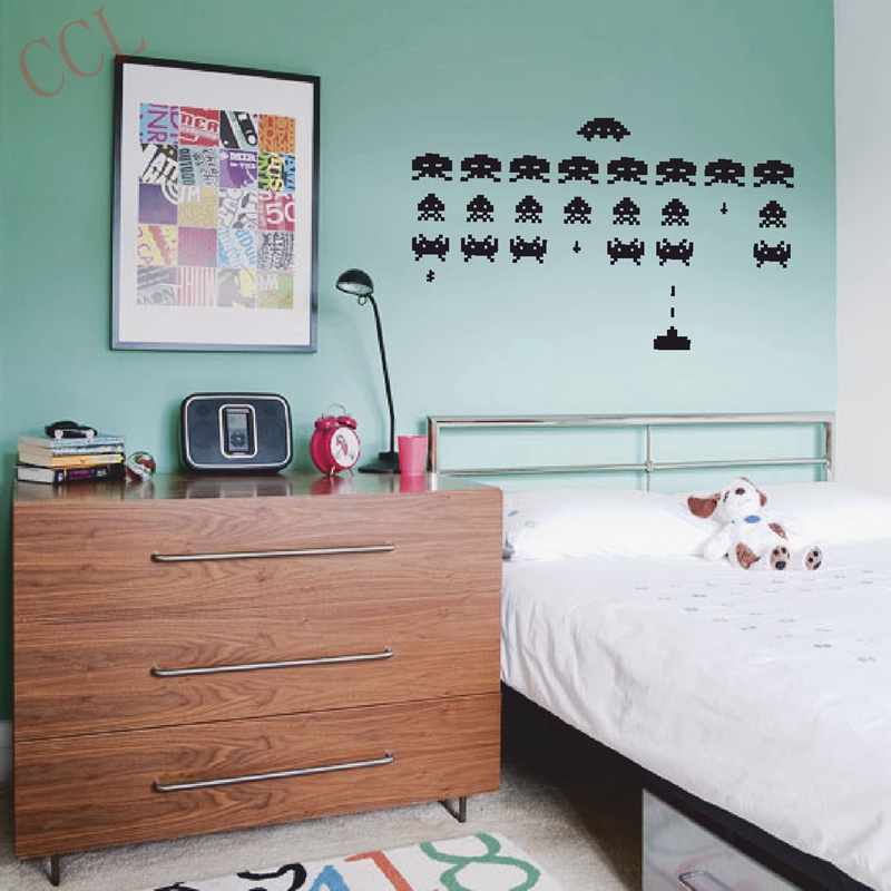 Gamer Vinyl Stickers SPACE INV - Retro Gaming Wallpaper review and price