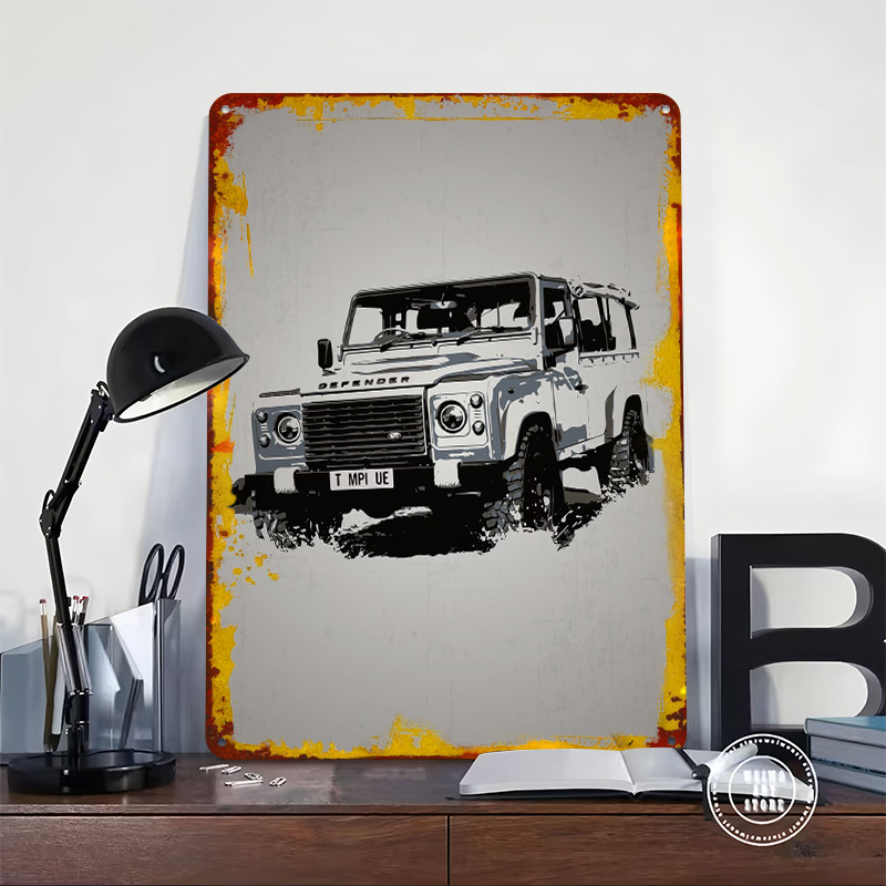 UK Car Rover Defender Poster C - Retro Gaming Uk review and price