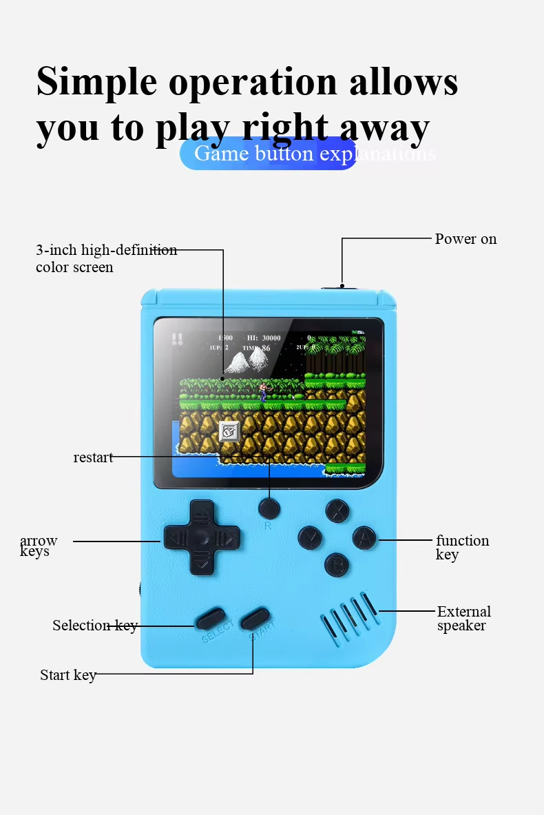 NEW 3 Inch Portable Retro Mini - Retro Gaming La review and price