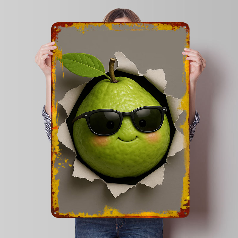 Cool Pear Bursting Through Pap - Retro Gaming Wallpaper review and price